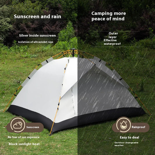Pop Up Outdoor Camping Tent with Dual Door Access